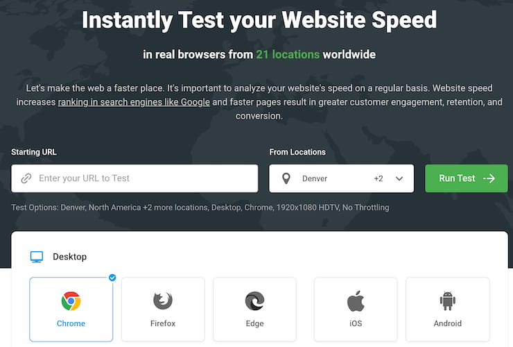 Dotcom网站速度测试工具