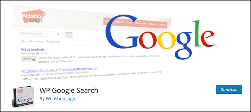 WP Google Search插件