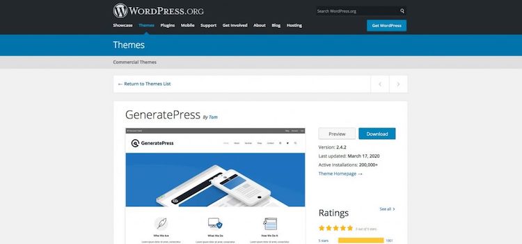 WordPress博客主题GeneratePress Premium主题免费下载