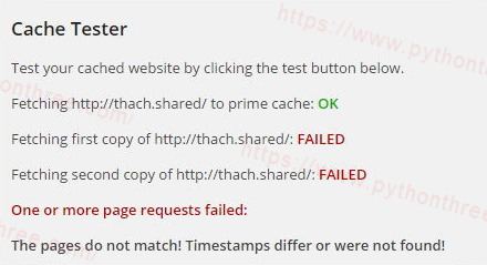WP Super Cache缓存插件页面不相符！时间戳有差异或者不存在！