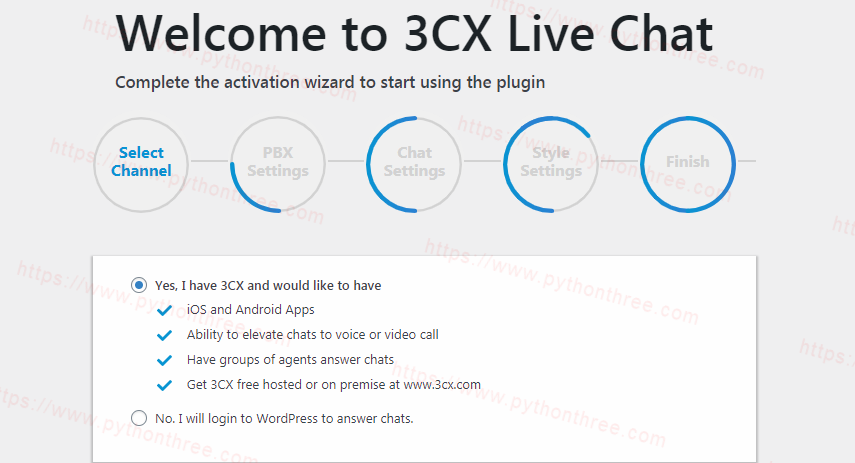 3CX Live Chat实时聊天插件设置