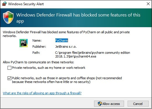 Windows安全提醒