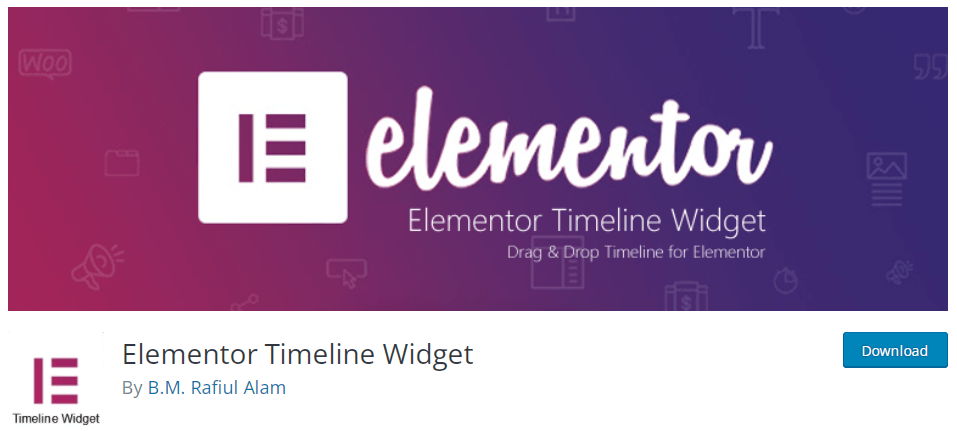 Elementor-Timeline-Widget时间轴插件