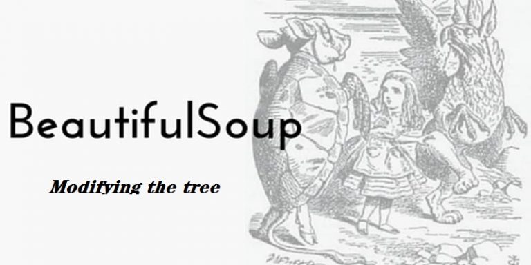 BeautifulSoup修改文档树