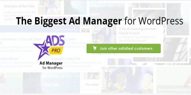 [最新版]Ads Pro插件免费下载多用途WordPress广告管理插件