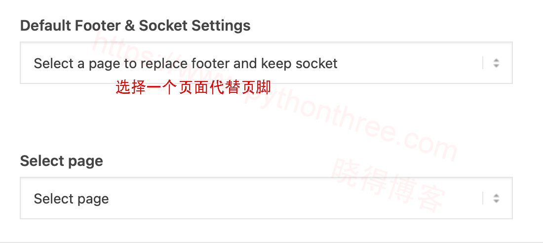 选择页面设置footer页脚