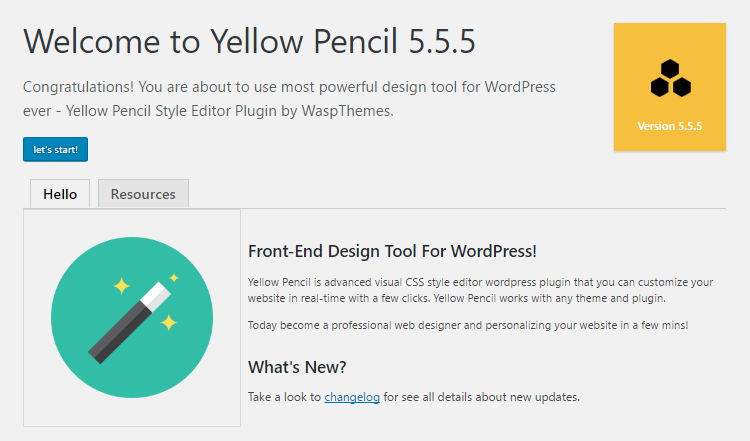 YellowPencil插件免费下载WordPress可视化CSS样式编辑器插件