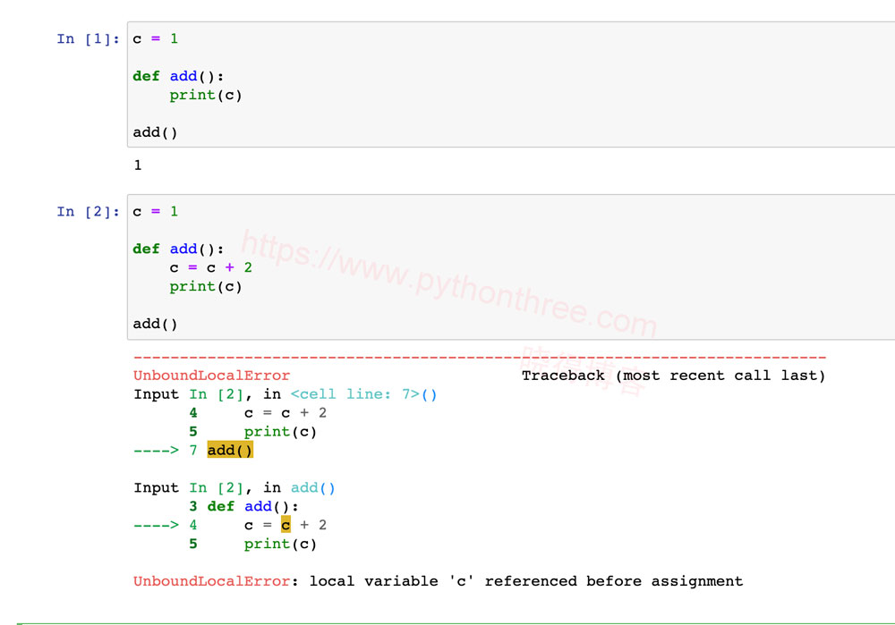 在Python中使用 global 关键字