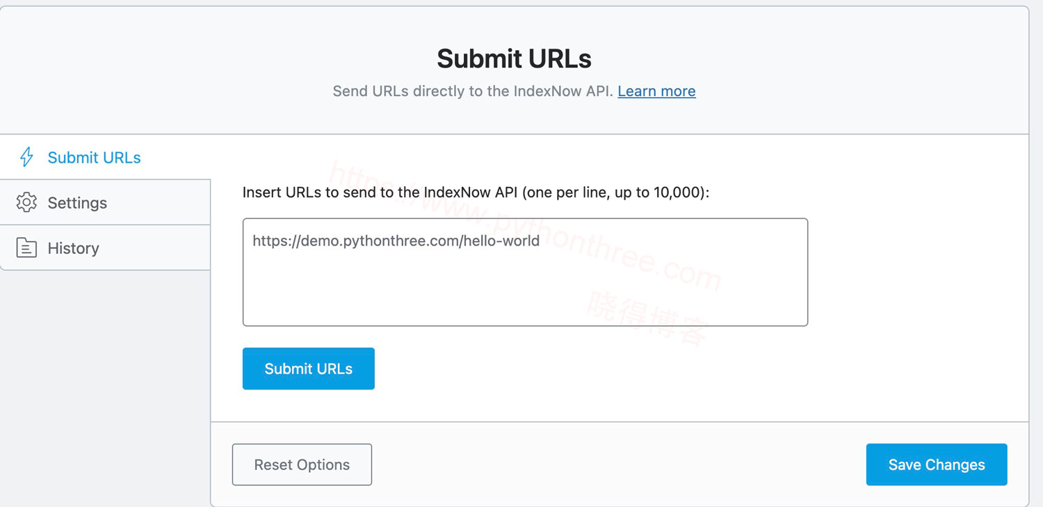 Instant Indexing