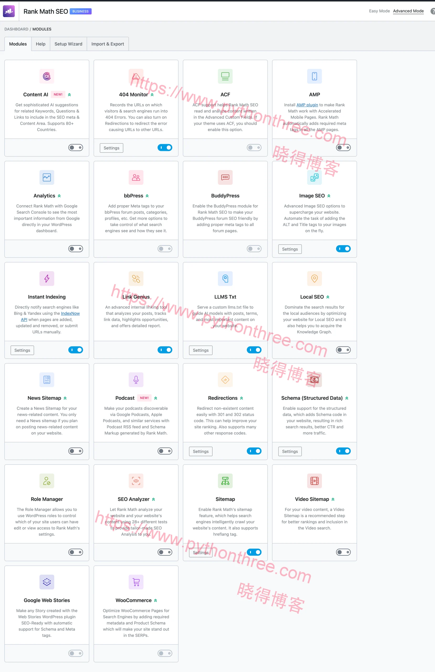 Rank Math SEO教程:WordPress网站基础到高级优化设置指南 12 Rank Math Seo插件dashboard仪表盘设置