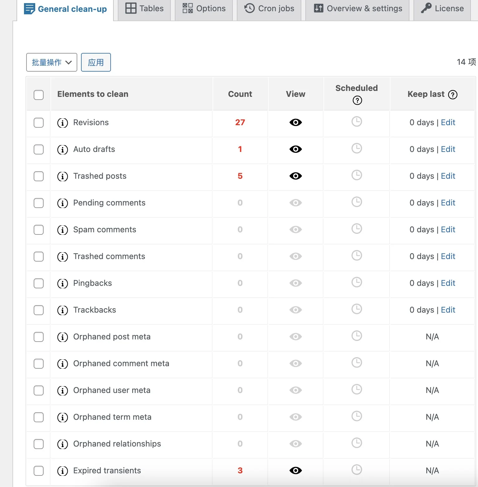 Advanced Database Cleaner Pro插件wordpress数据库优化插件核心功能