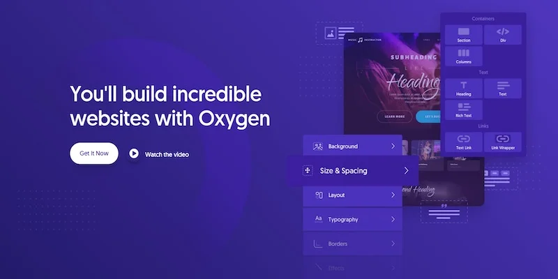 Oxygen Builder插件wordpress页面构建器